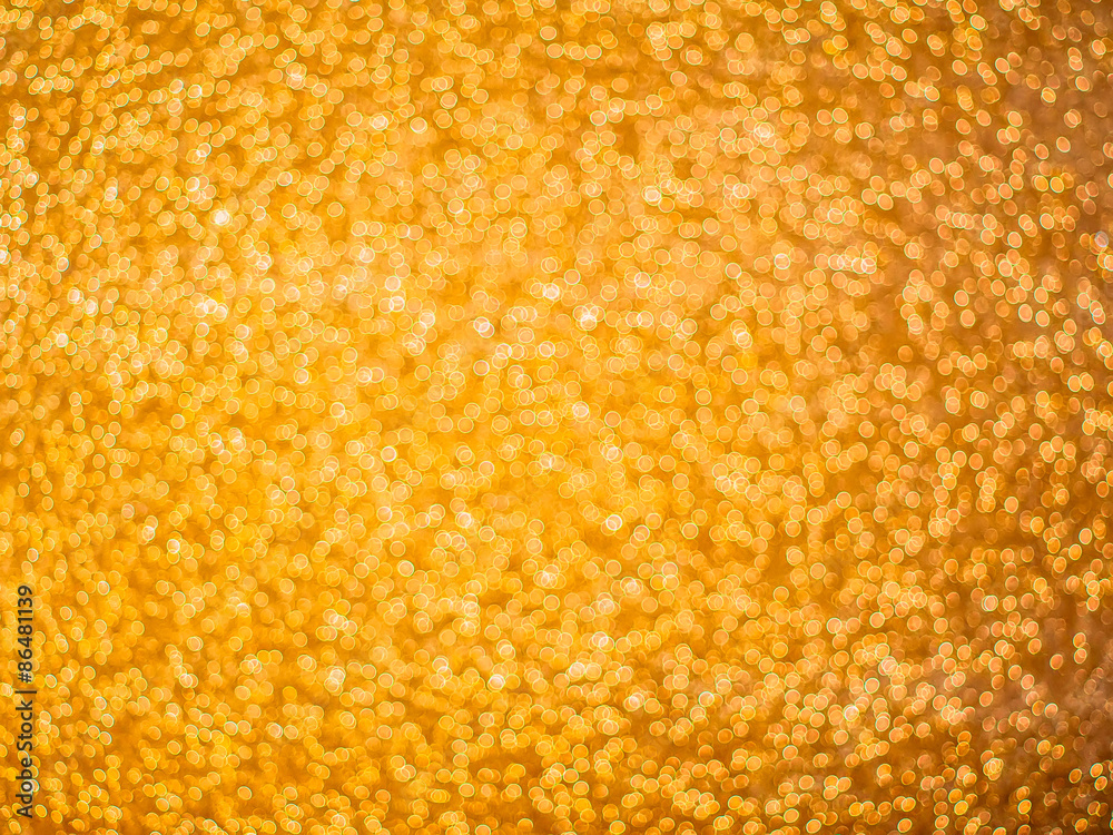 Blurred golden background. Elegant abstract background with boke