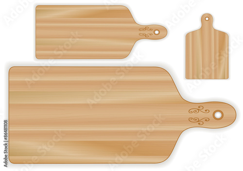 Wood cheese boards, cutting, carving, chopping  boards, paddle shape with wood grain detail, 3 sizes 