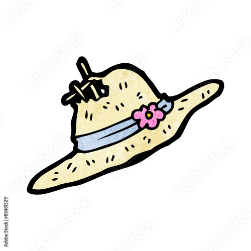 cartoon summer bonnet
