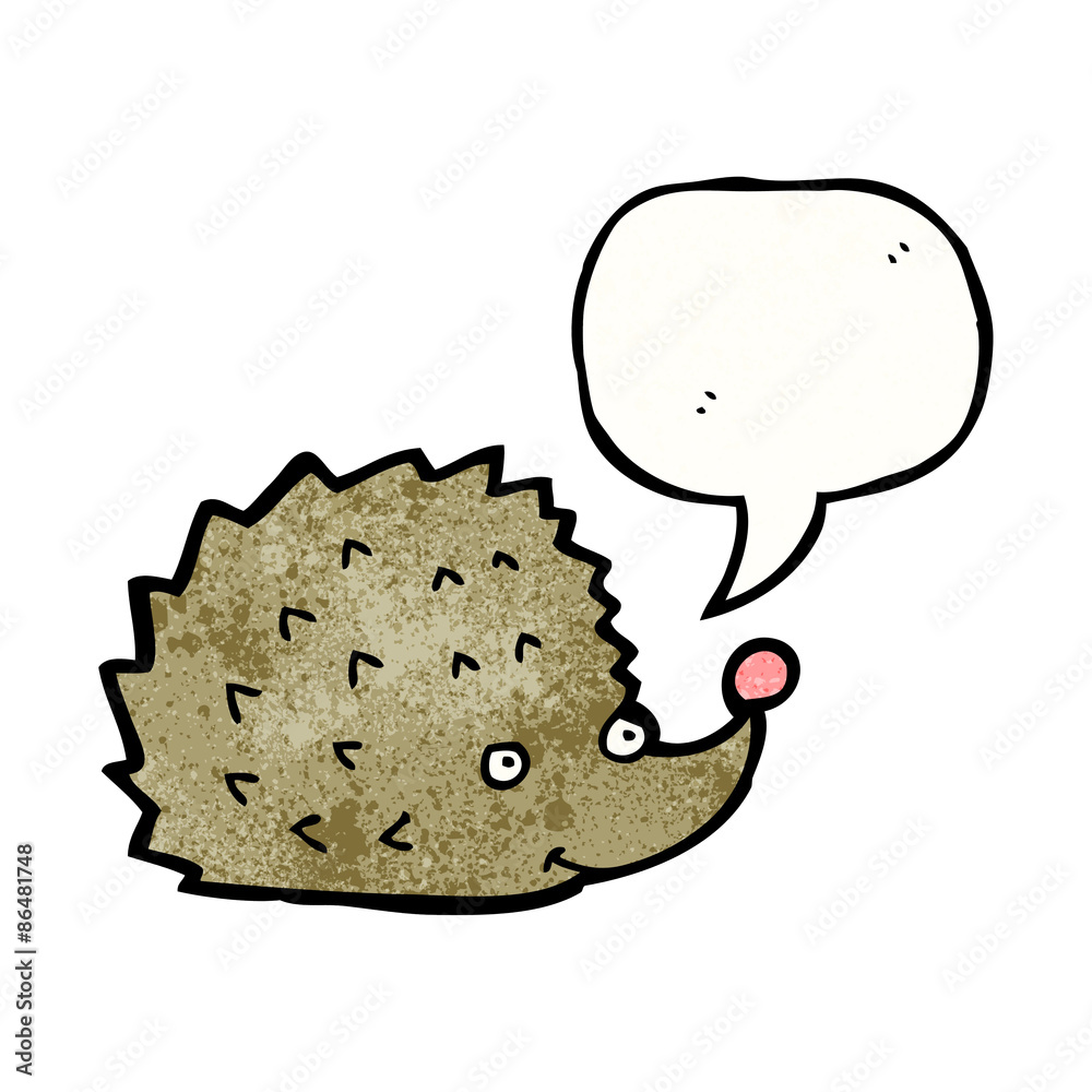 funny cartoon hedgehog