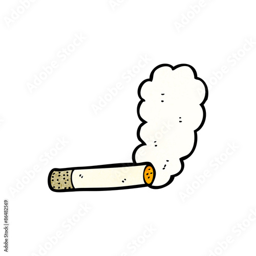 smoking cigarette cartoon