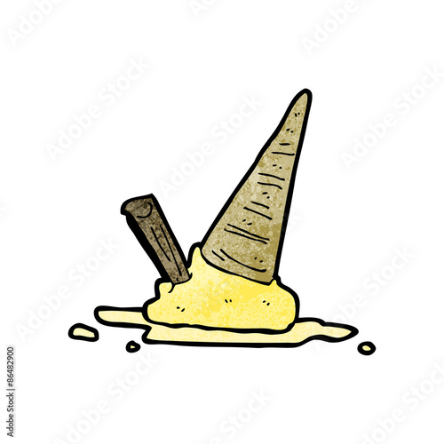 ice cream splat cartoon