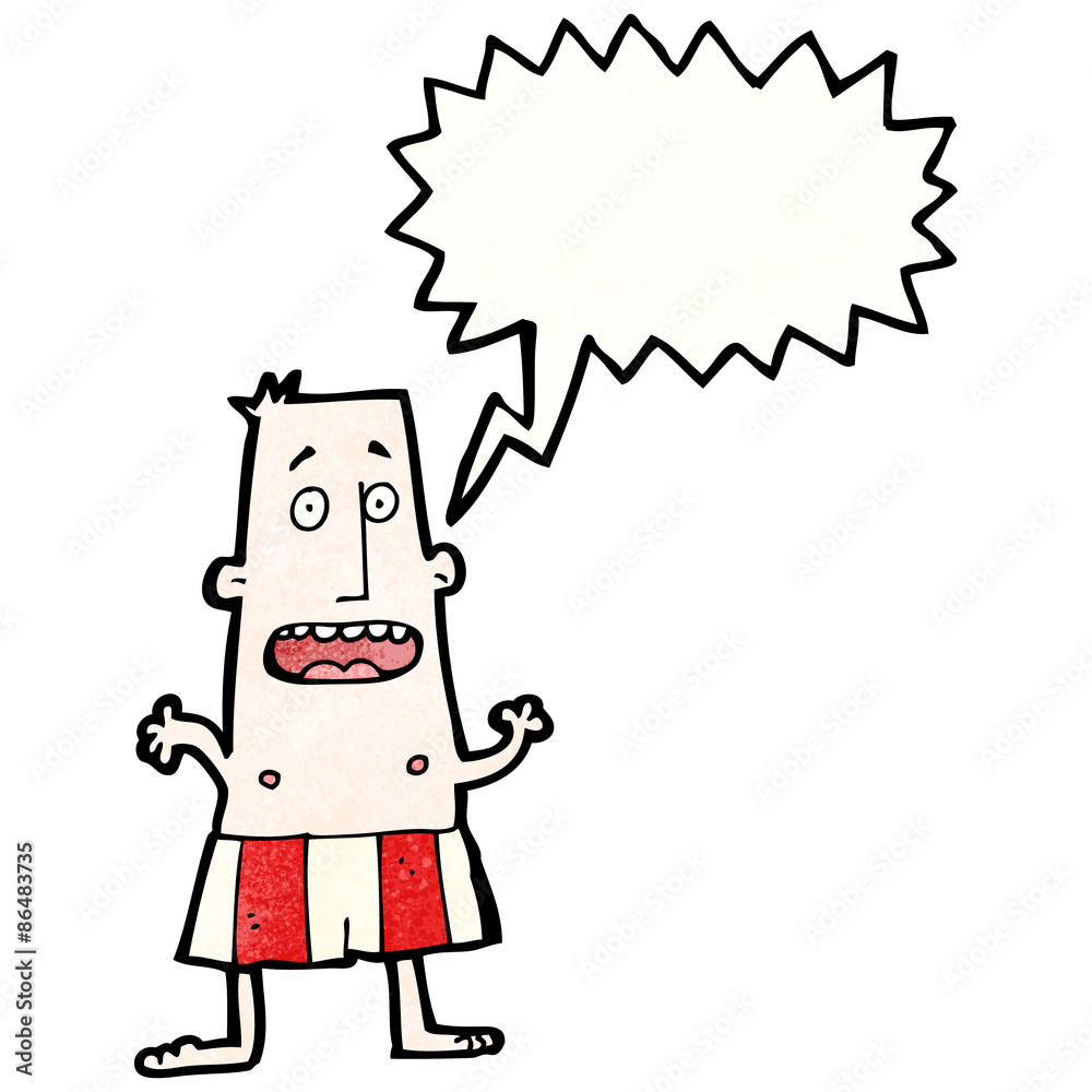 cartoon embarrased man in underwear cartoon embarrased man in underwear