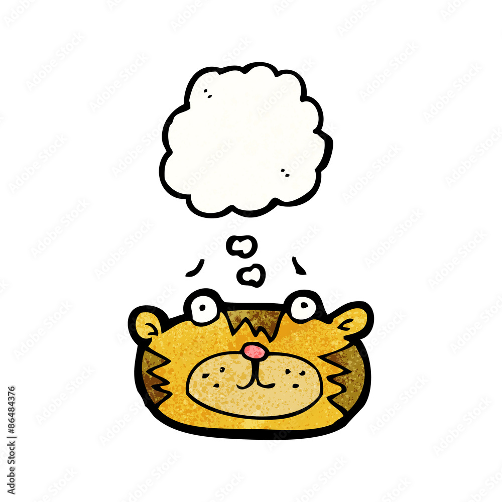 Fototapeta premium cartoon tiger face