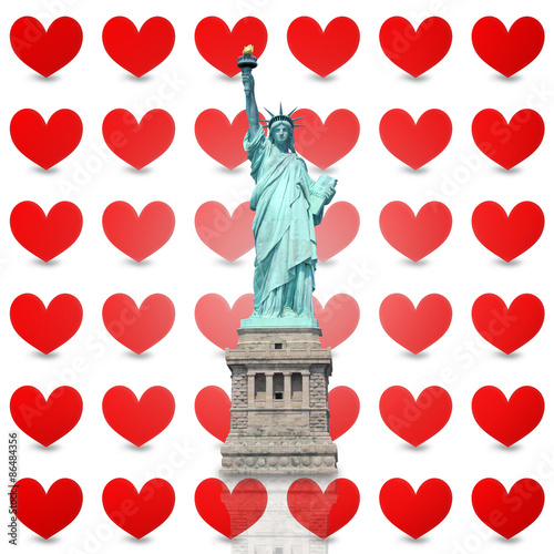 Statue of Liberty Hearts