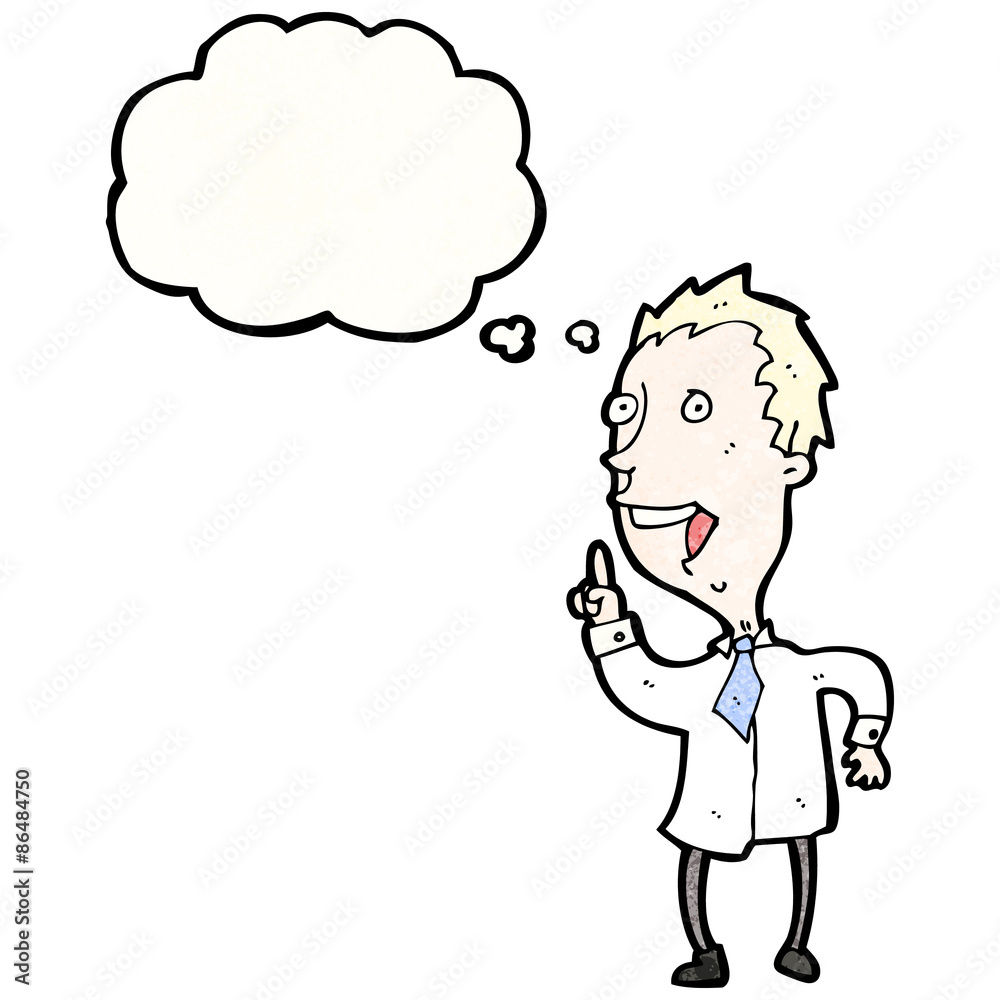 cartoon man with idea cartoon man with idea
