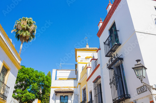 beautiful streets full of typical color of the Andalusian city o