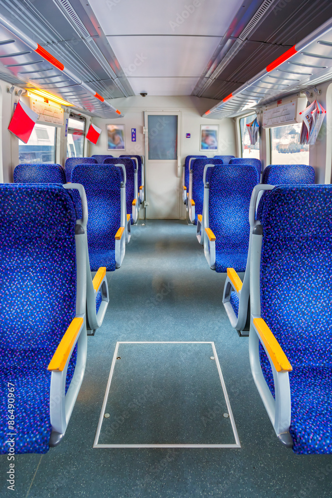 Fototapeta premium Interior of train