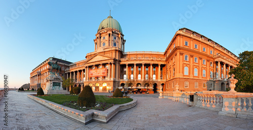 Royal palace in Budapest, panorama