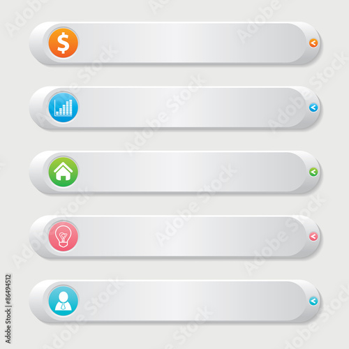 Abstract vector banners Business set