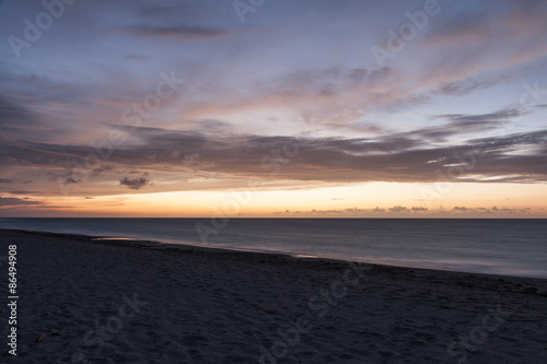 The coast of Cuba. Varadero beach. Sunset. © ppklov
