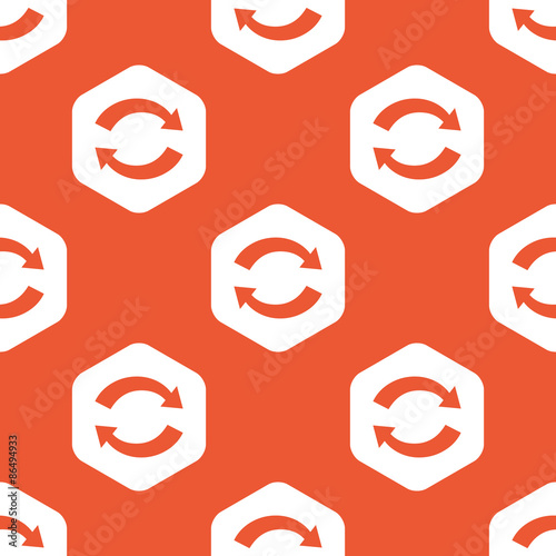 Orange hexagon exchange pattern