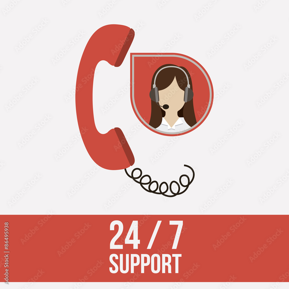 Obraz premium Support center design
