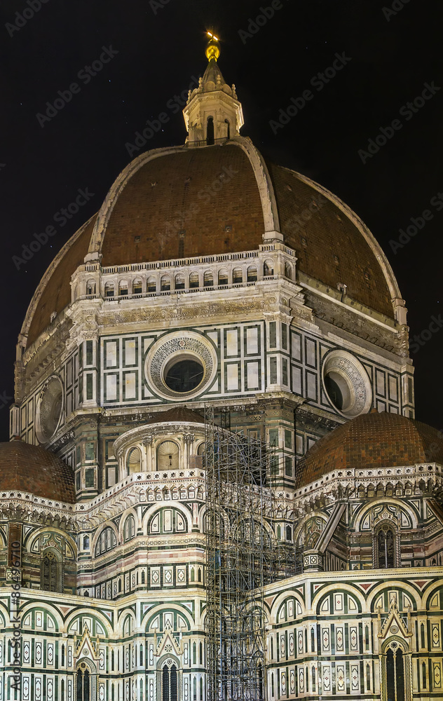 Fototapeta premium Florence Cathedral in evening, Italy