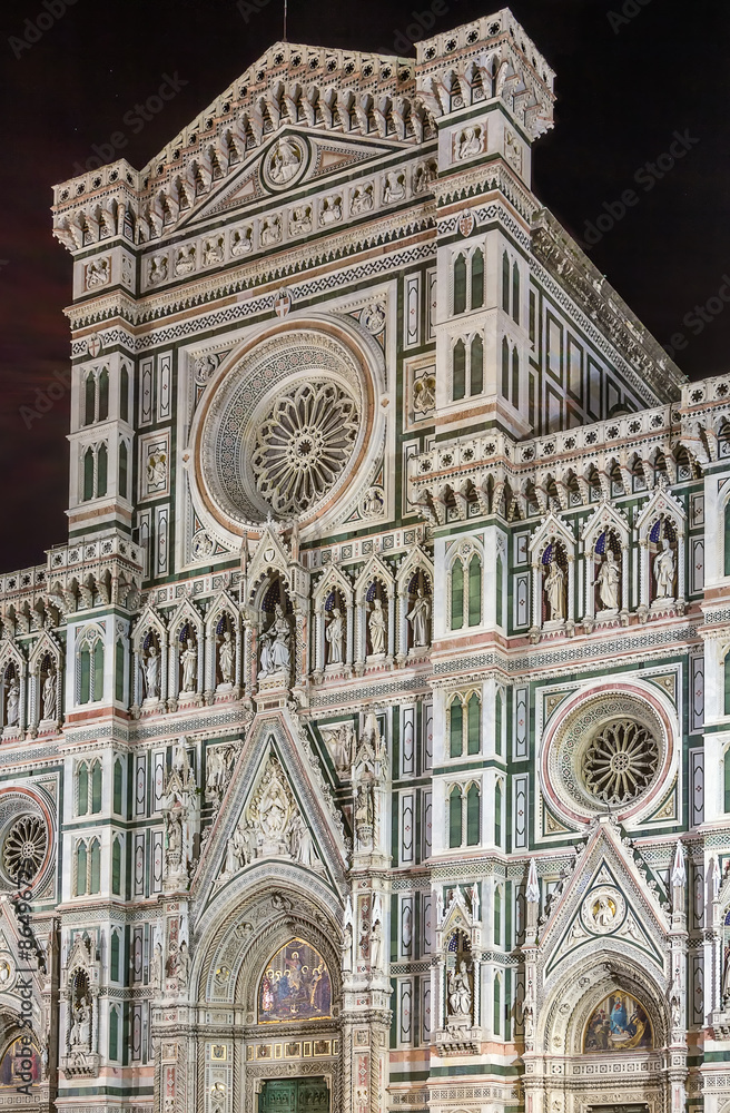 Fototapeta premium Florence Cathedral in evening, Italy