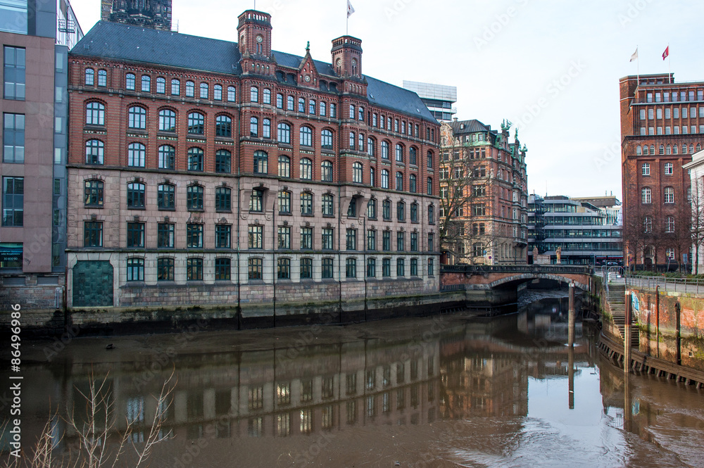 Naklejka premium Hamburg - Nikolaifleet