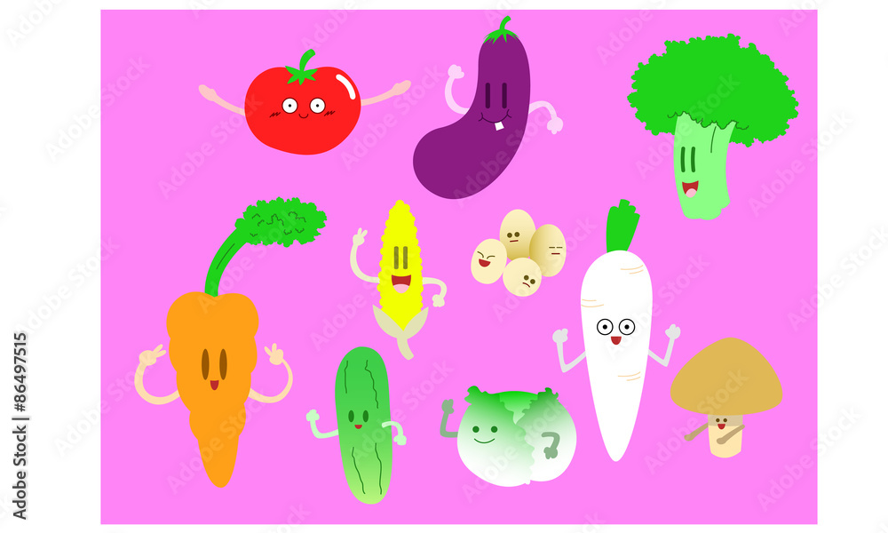 Funny Vegetables Cartoon Funny Vegetables Cartoon