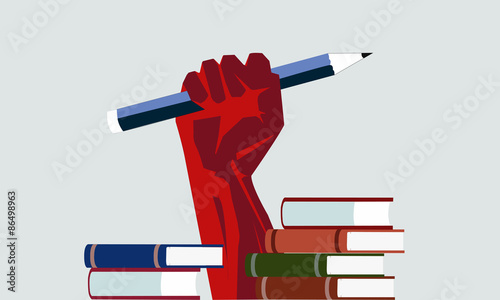 power book and pencil