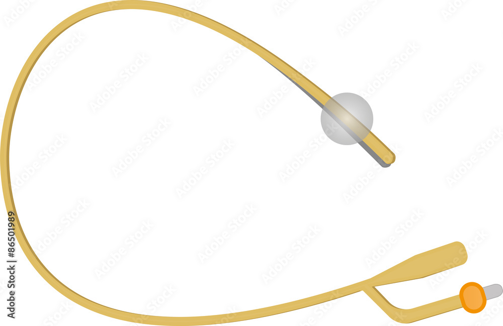 Urinary Catheter Stock Vector | Adobe Stock