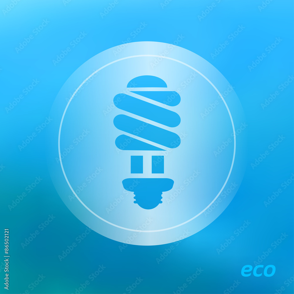 Ecology icon on the blurred background Ecology icon on the blurred background