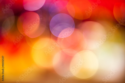 Bokeh blur at night for background of Christmaslight © tawanlubfah