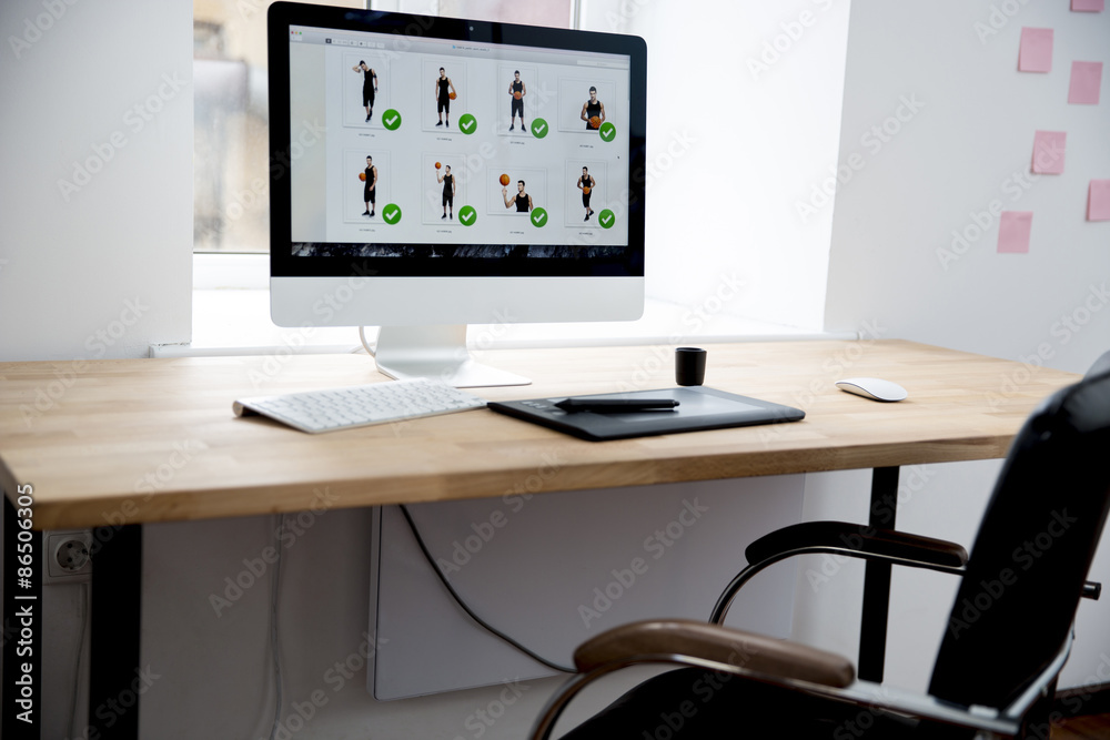 Workplace in office Workplace in office