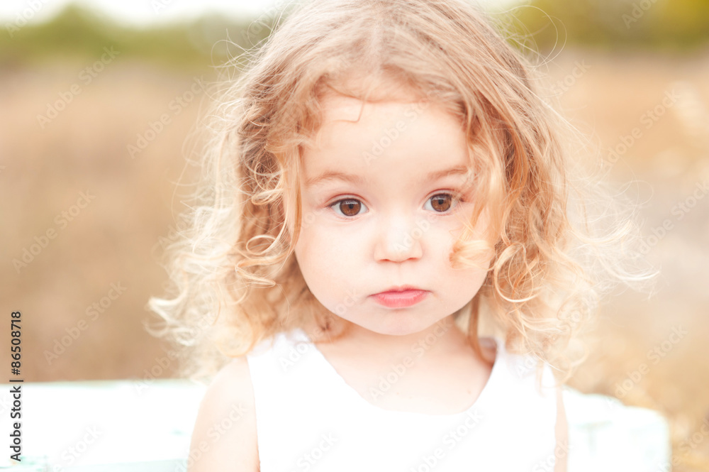2. Adorable Toddler Girl with Curly Blonde Hair - wide 5