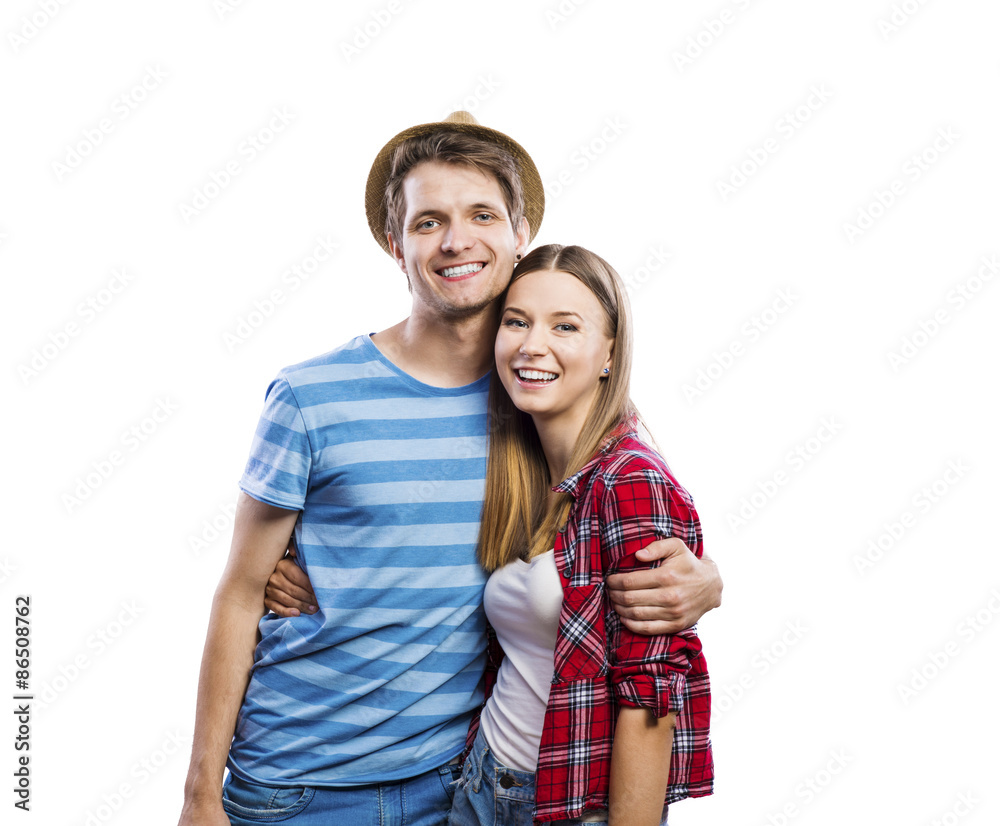 Beautiful young hipster couple Beautiful young hipster couple