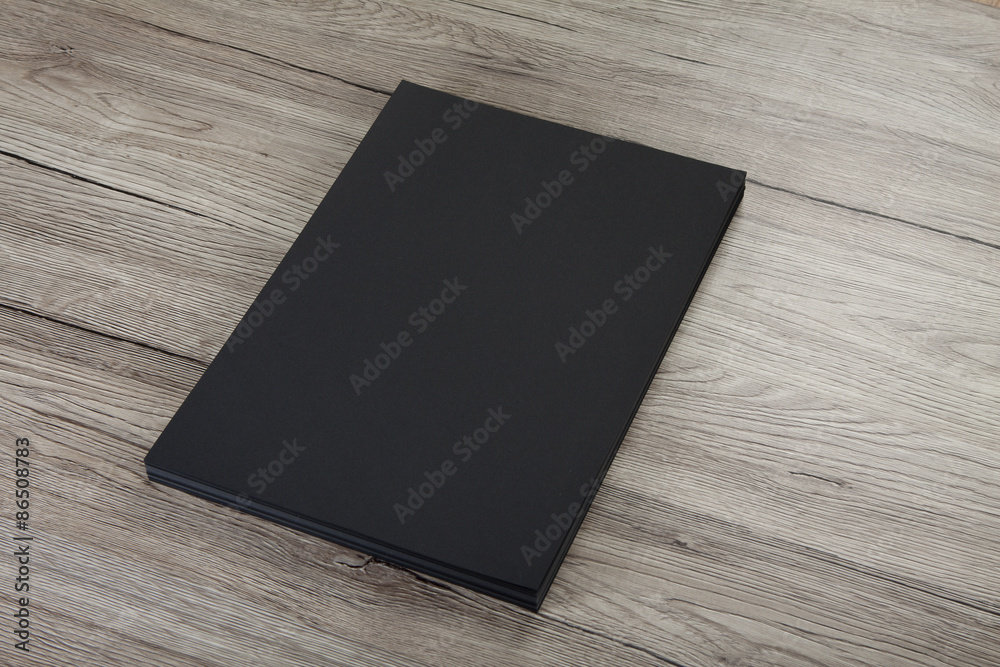 Blank flyer poster on wood to replace your design. Blank flyer poster on wood to replace your design.