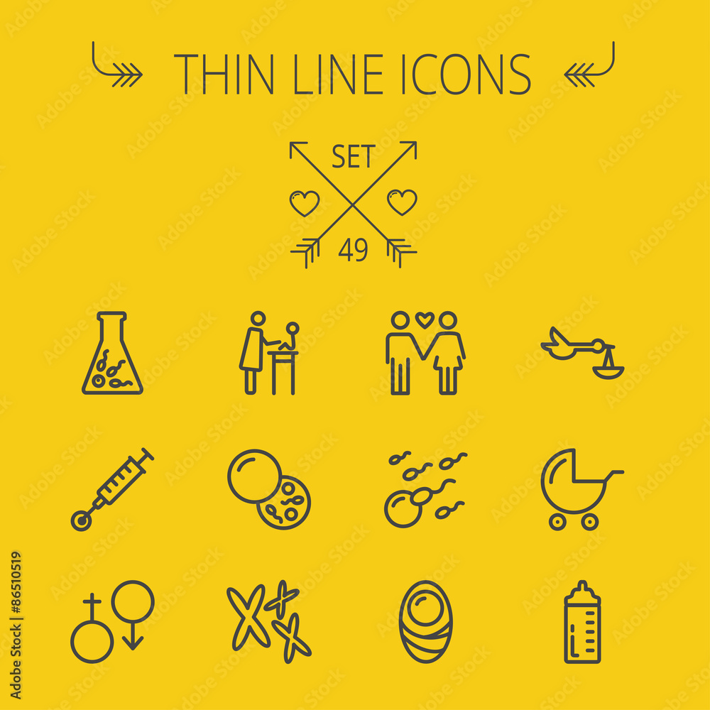 Medicine thin line icon set Medicine thin line icon set