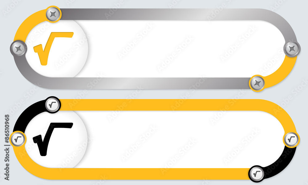 Two abstract frames for your text and radix Two abstract frames for your text and radix