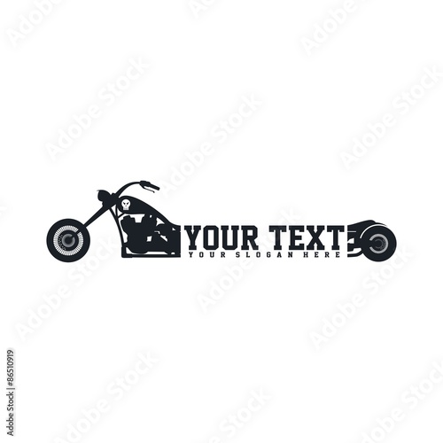 Fototapeta chopper motorcycle