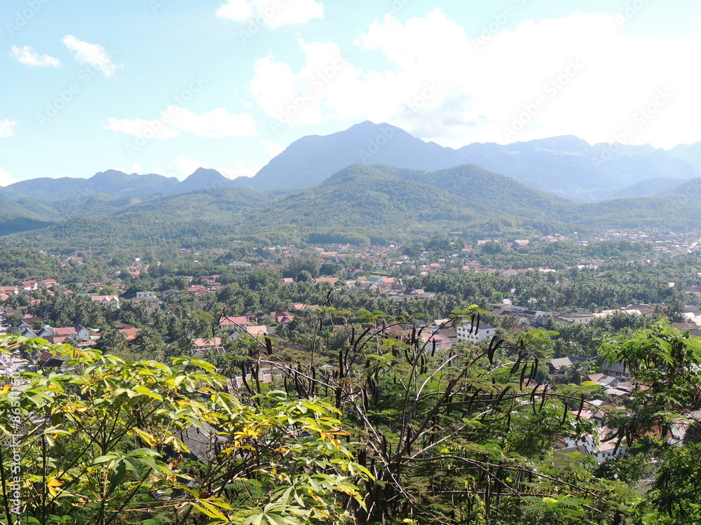 Vallée laotienne avec vue sur  Luang Namtha