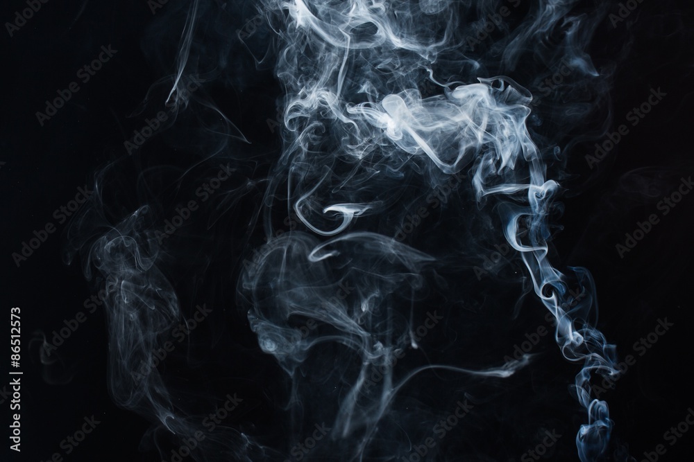 Fototapeta premium Smoke, black, mist.