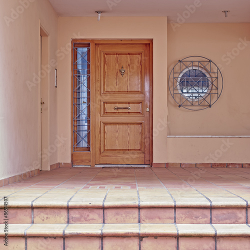 contemporary house entrance, Athens Greece