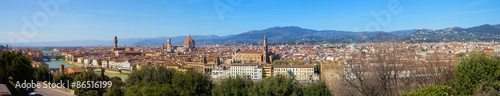 The City of Florence in Tuscany, Italy