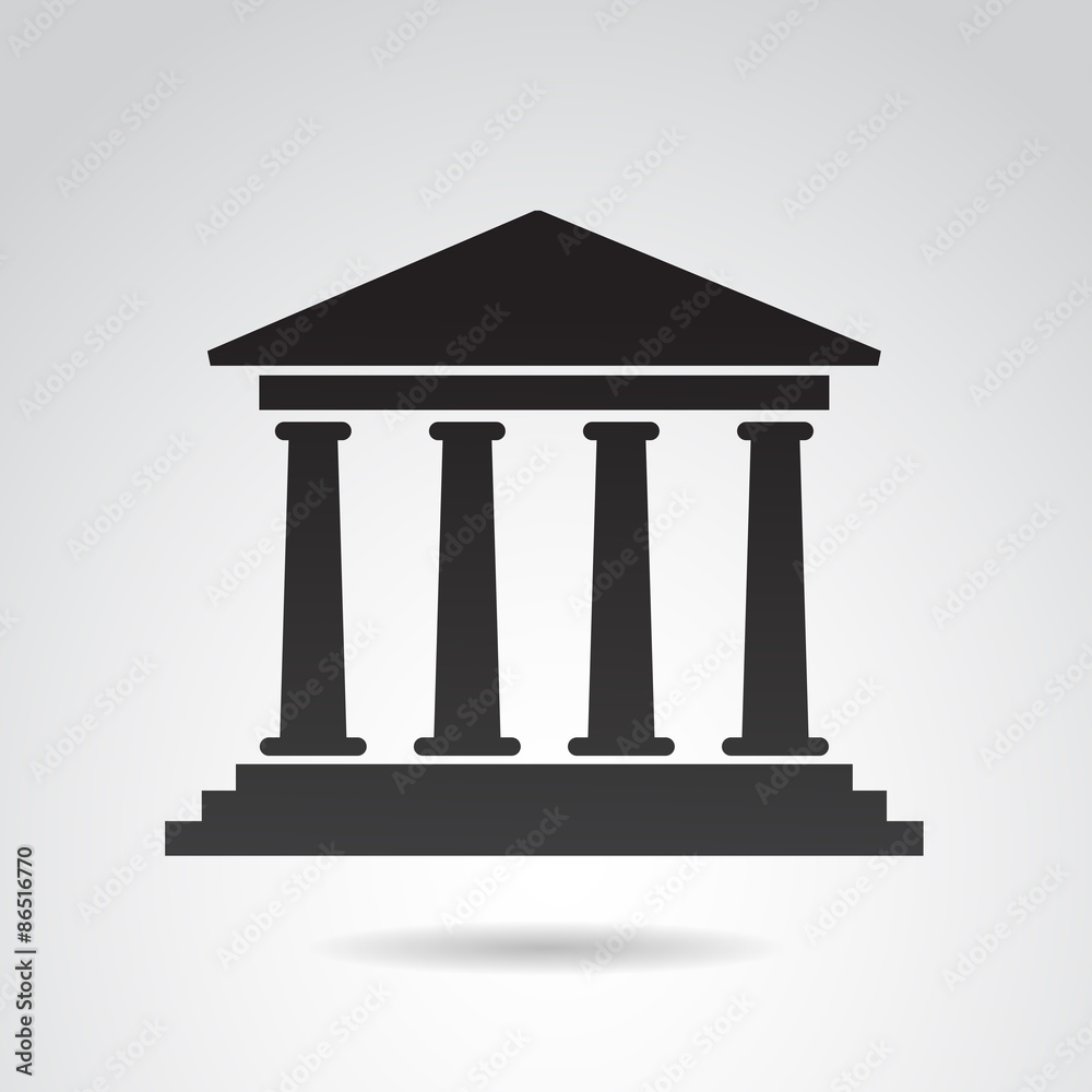 Ancient, greek temple. Vector art. Ancient, greek temple. Vector art.