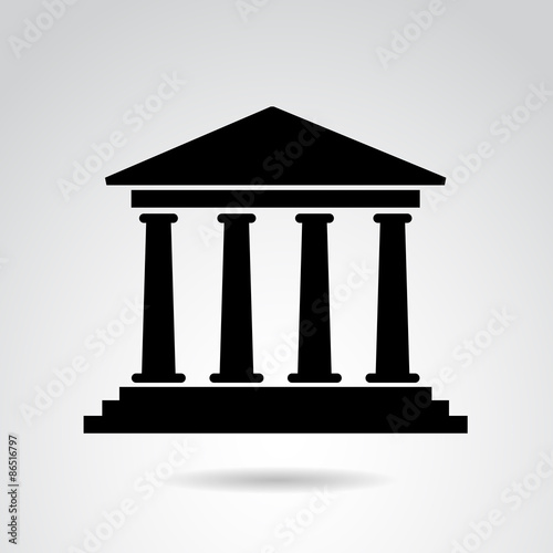 Ancient, greek, roman temple. Vector art.