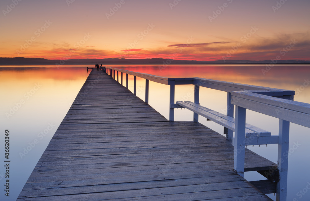 Obraz premium Long Jetty Sunset