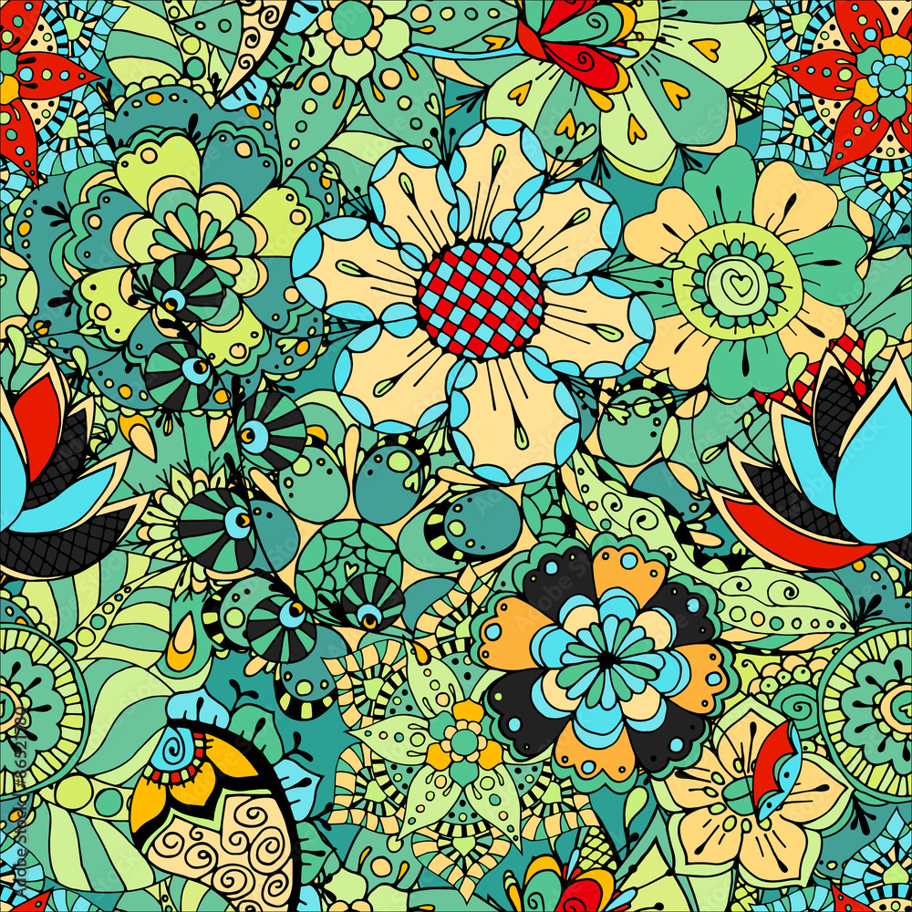 Fototapeta premium Seamless Floral Pattern