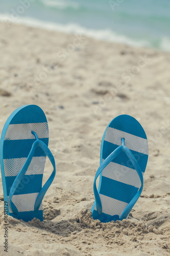 Flip Flops On Beach