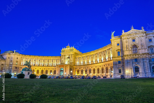 Hofburg Imperial Palace at night - Vienna - Austria