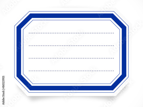 Etiquette scolaire