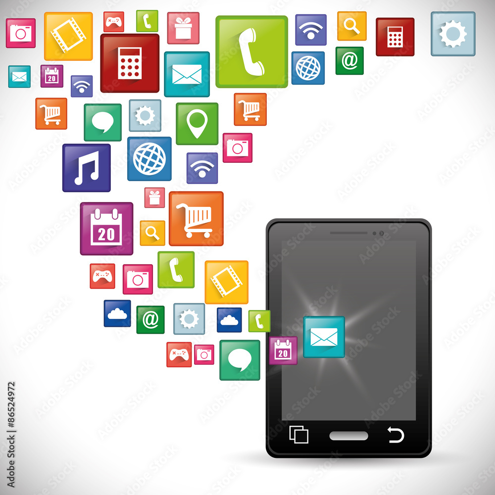 Smartphone applications design. Smartphone applications design.