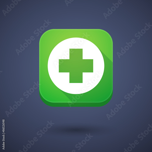 App button with a pharmacy sign