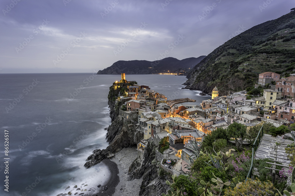 Vernazza on the Cinque Terre in Liguria Italy