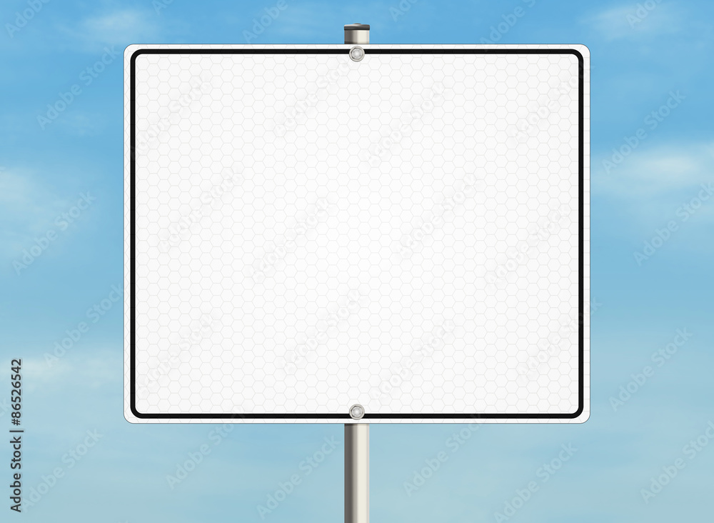 Empty road sign on the sky background. Empty road sign on the sky background.