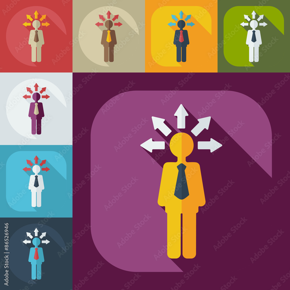 Flat modern design with shadow icons business icon Flat modern design with shadow icons business icon