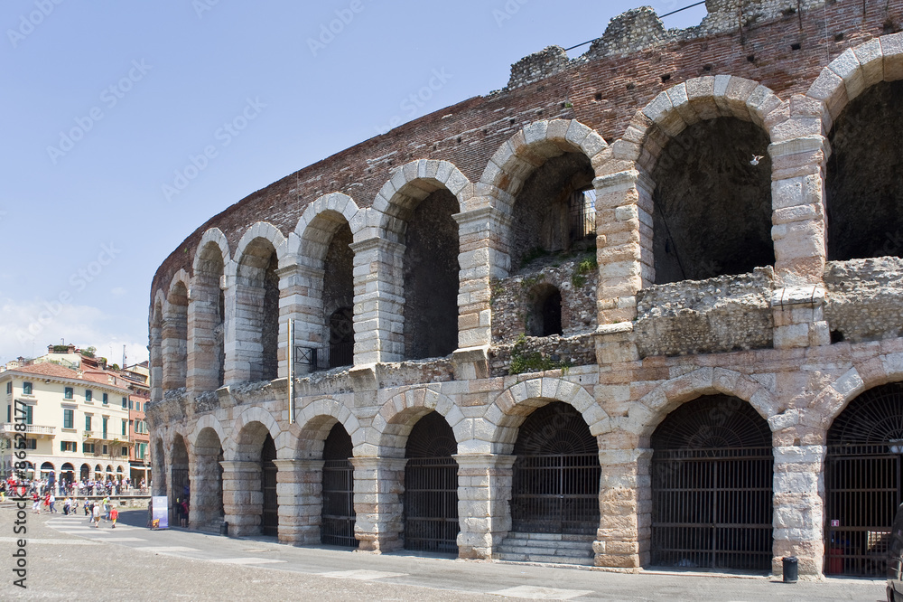Veronese amphitheater (Arena di Verona).