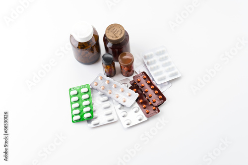 Variety of medicines and drugs